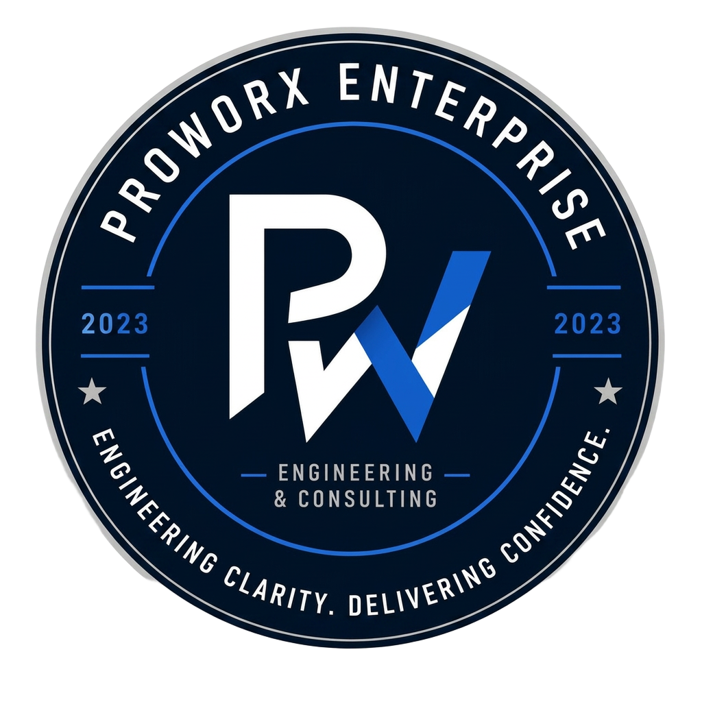 ProWorx Enterprise seal · Established 2023
